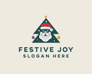 Christmas - Christmas Santa Tree logo design