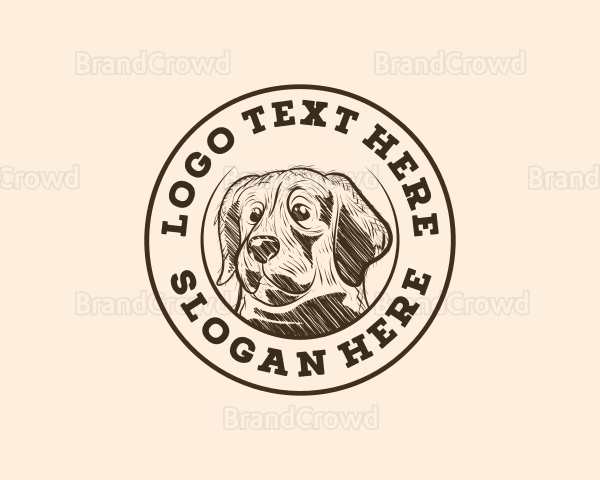 Vintage Dog Animal Logo