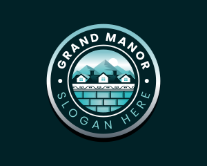 Roof Mansion Realty logo design