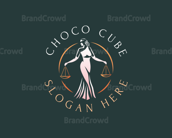 Female Law Scales Logo