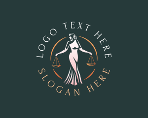 Female Law Scales Logo