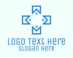 Geometric - Blue Medical Facility logo design