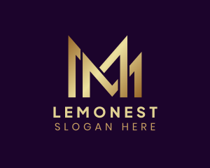 Letter MM - Modern Luxurious Agency Letter MM logo design