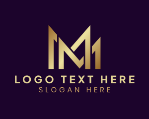 Monogram - Modern Luxurious Agency Letter MM logo design