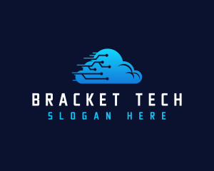 Cloud Tech Circuit logo design