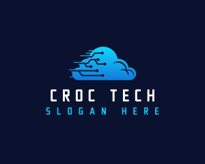 Cloud Tech Circuit logo design