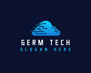 Cloud Tech Circuit logo design