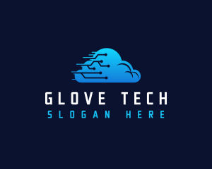 Cloud Tech Circuit logo design