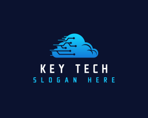 Cloud Tech Circuit logo design