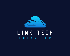 Cloud Tech Circuit logo design