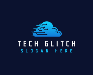 Cloud Tech Circuit logo design