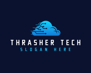 Cloud Tech Circuit logo design