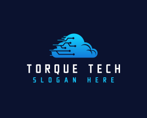 Cloud Tech Circuit logo design