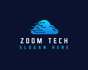 Cloud Tech Circuit logo design