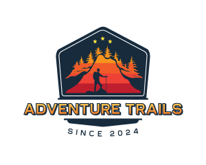 Outdoor Mountaineer Trek logo design