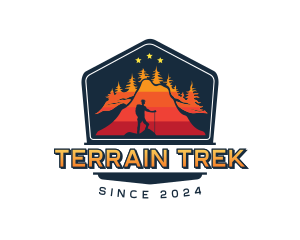 Outdoor Mountaineer Trek logo design