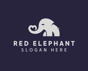 Elephant Zoo Animal logo design