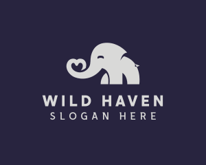 Elephant Zoo Animal logo design