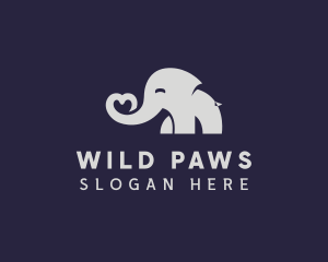 Elephant Zoo Animal logo design