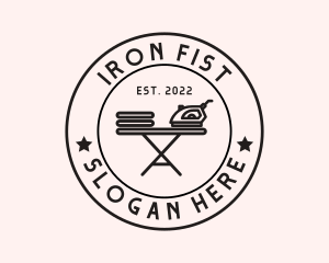 Flat Iron Laundry logo design