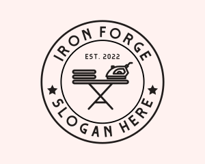 Flat Iron Laundry logo design