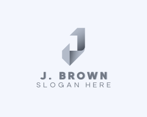 Paper Publishing Letter J logo design