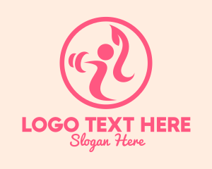 Yoga Teacher - Women’s Gym Trainer logo design