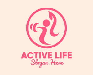 Women’s Gym Trainer logo design