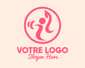 Yoga Center - Women’s Gym Trainer logo design