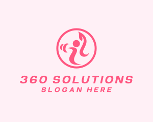 Women’s Gym Trainer logo design