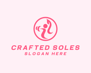 Women’s Gym Trainer logo design