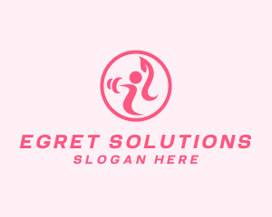 Women’s Gym Trainer logo design