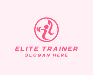 Trainer - Women’s Gym Trainer logo design