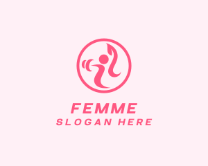 Women’s Gym Trainer logo design