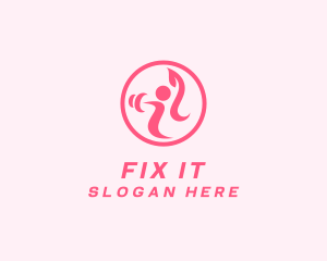 Women’s Gym Trainer logo design