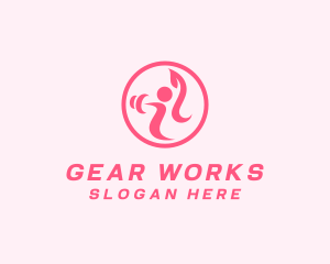 Women’s Gym Trainer logo design