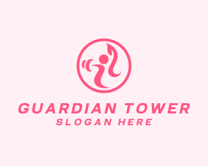 Women’s Gym Trainer logo design