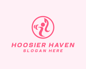 Women’s Gym Trainer logo design