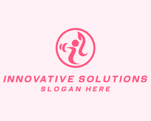 Women’s Gym Trainer logo design