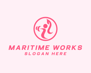 Women’s Gym Trainer logo design