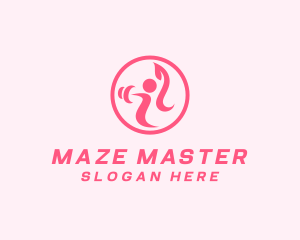 Women’s Gym Trainer logo design