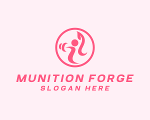 Women’s Gym Trainer logo design