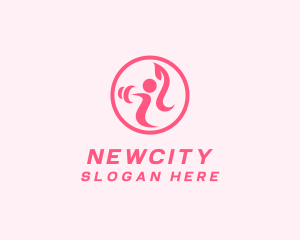 Women’s Gym Trainer logo design