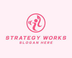 Women’s Gym Trainer logo design