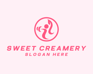 Women’s Gym Trainer logo design