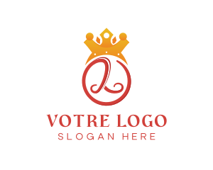 Queen - Elegant Majestic Letter L logo design