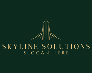 Highrise - Luxury Tower Real Estate logo design