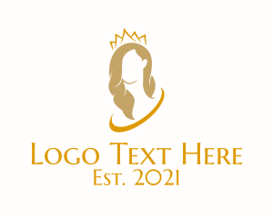 Silhoutte - Prom Queen Crown logo design