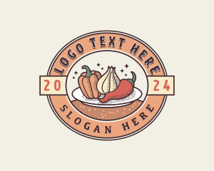 Homesteading - Organic Farm Vegetables logo design