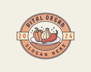 Organic Farm Vegetables logo design